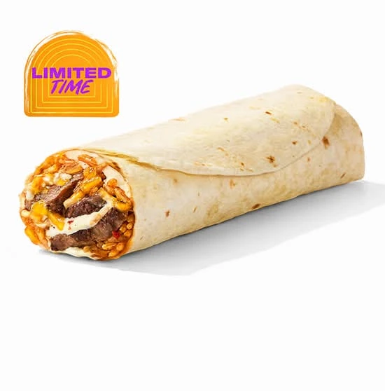 Melty Pepper Jack Steak Burrito