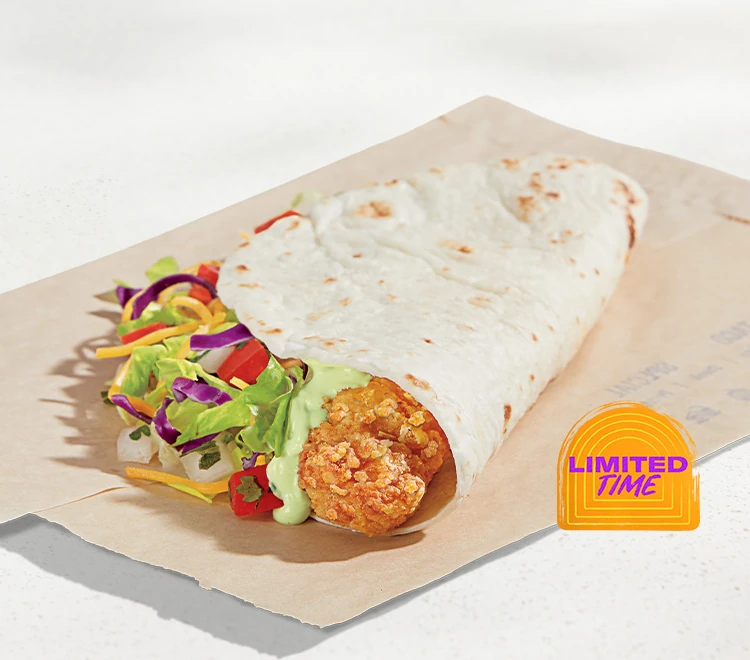 Avocado Ranch Crispy Chicken Soft Taco